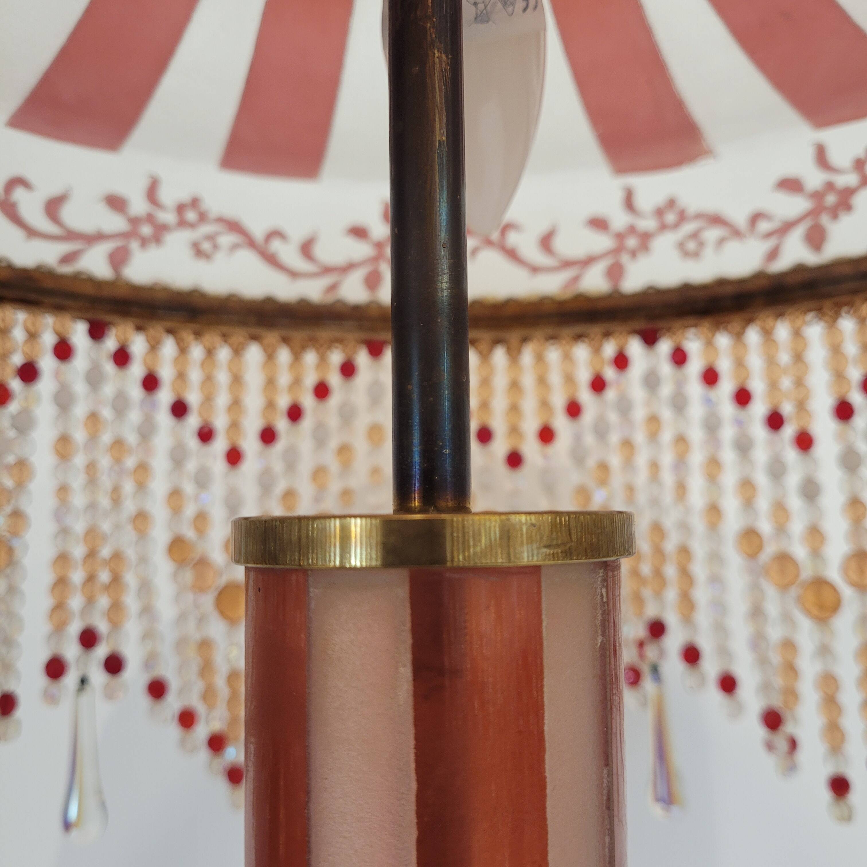 Table lamp, firmed Suberville, Art Nouveau, double glass, s. xx