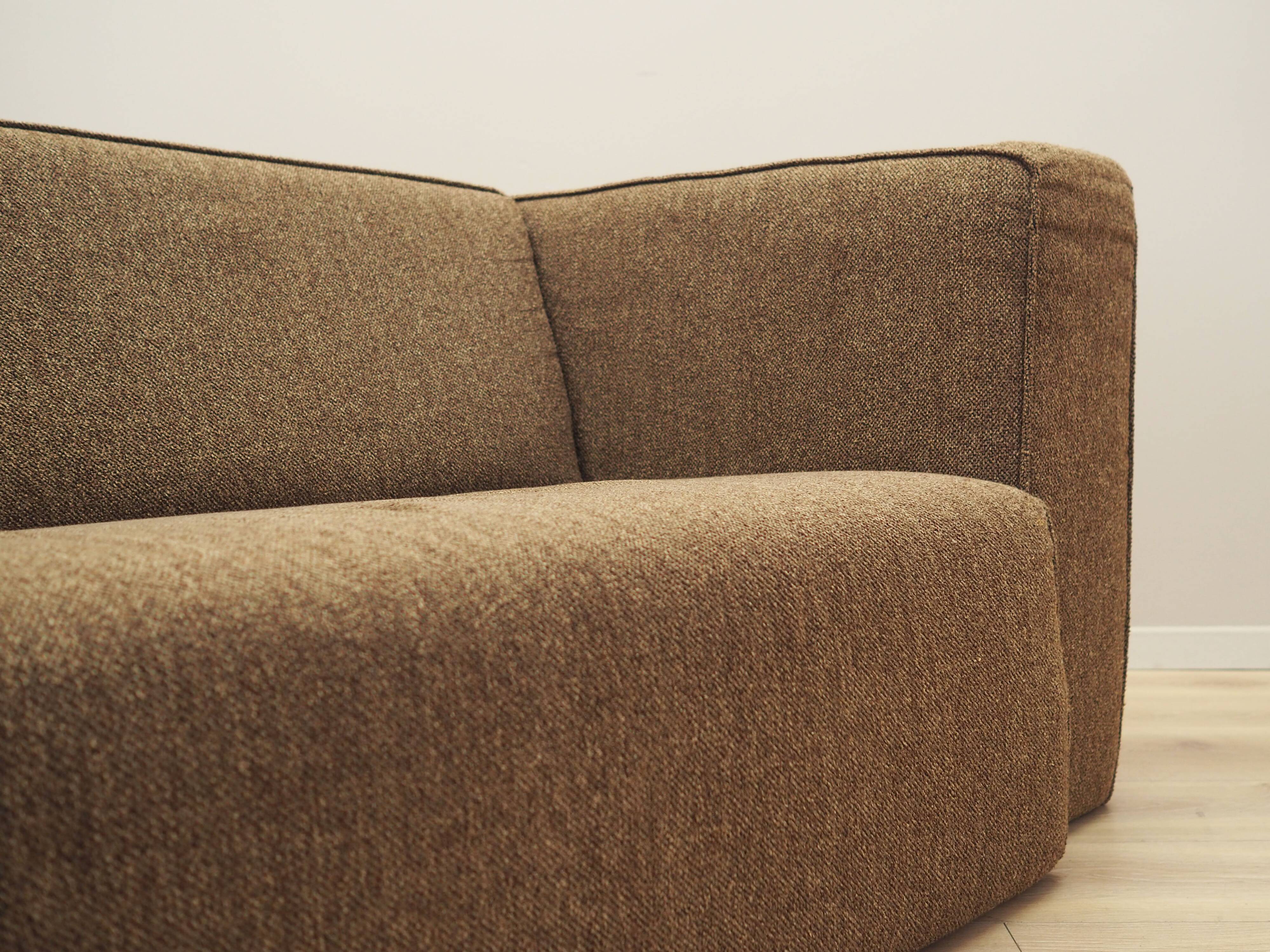 Canapé marron, Danemark années 1980