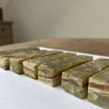 Set of 9 cutlery holders in Jade