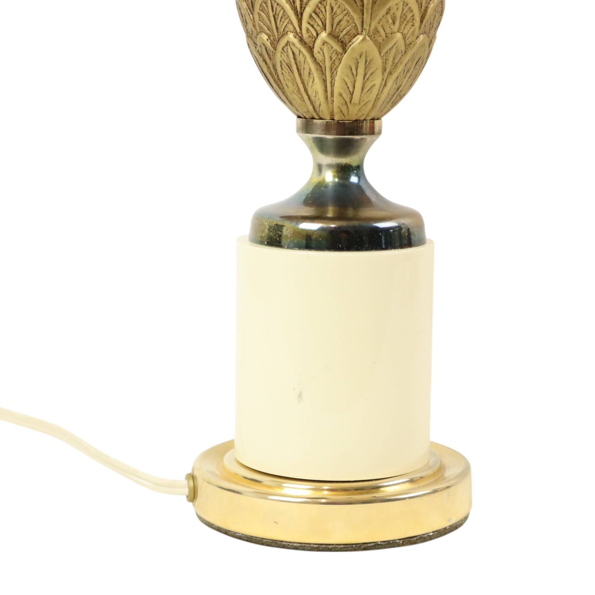 Brass Pineapple Lamp Style Maison Charles Hollywood Regency