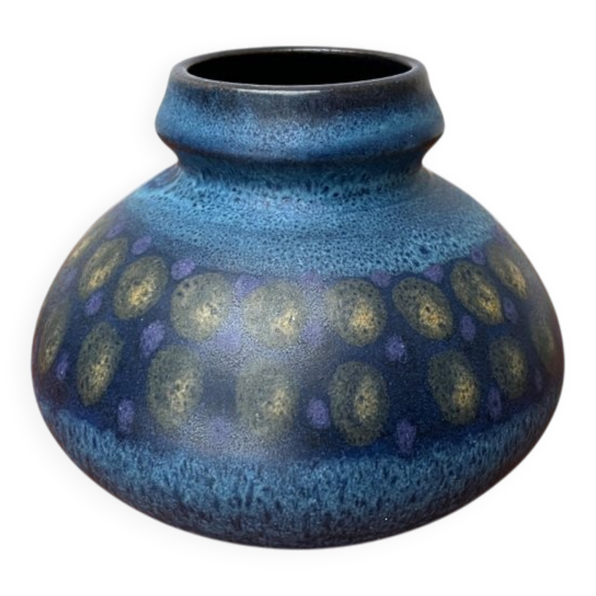 Vintage German ceramic vase from the Viola series by KMK Keramik Manufaktur Kupfermühle, 1970s.