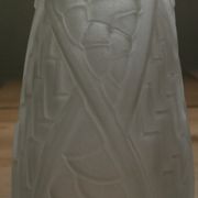 Vase art deco pressed glass