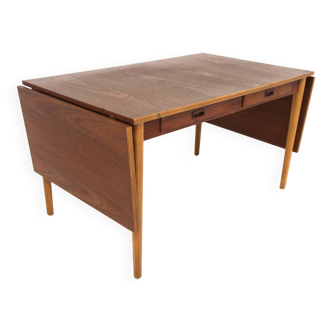 Scandinavian teak desk, Hugo Troeds, Bjärnum, Sweden, 1950