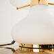 Table lamp in glass by Glashütte Limburg