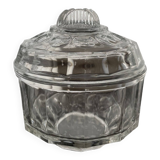 Art Deco molded glass sugar bowl