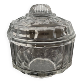 Art Deco molded glass sugar bowl