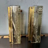 Pukeberg Wall Lamps – Pair Scandinavian Glass Sconces 1960s