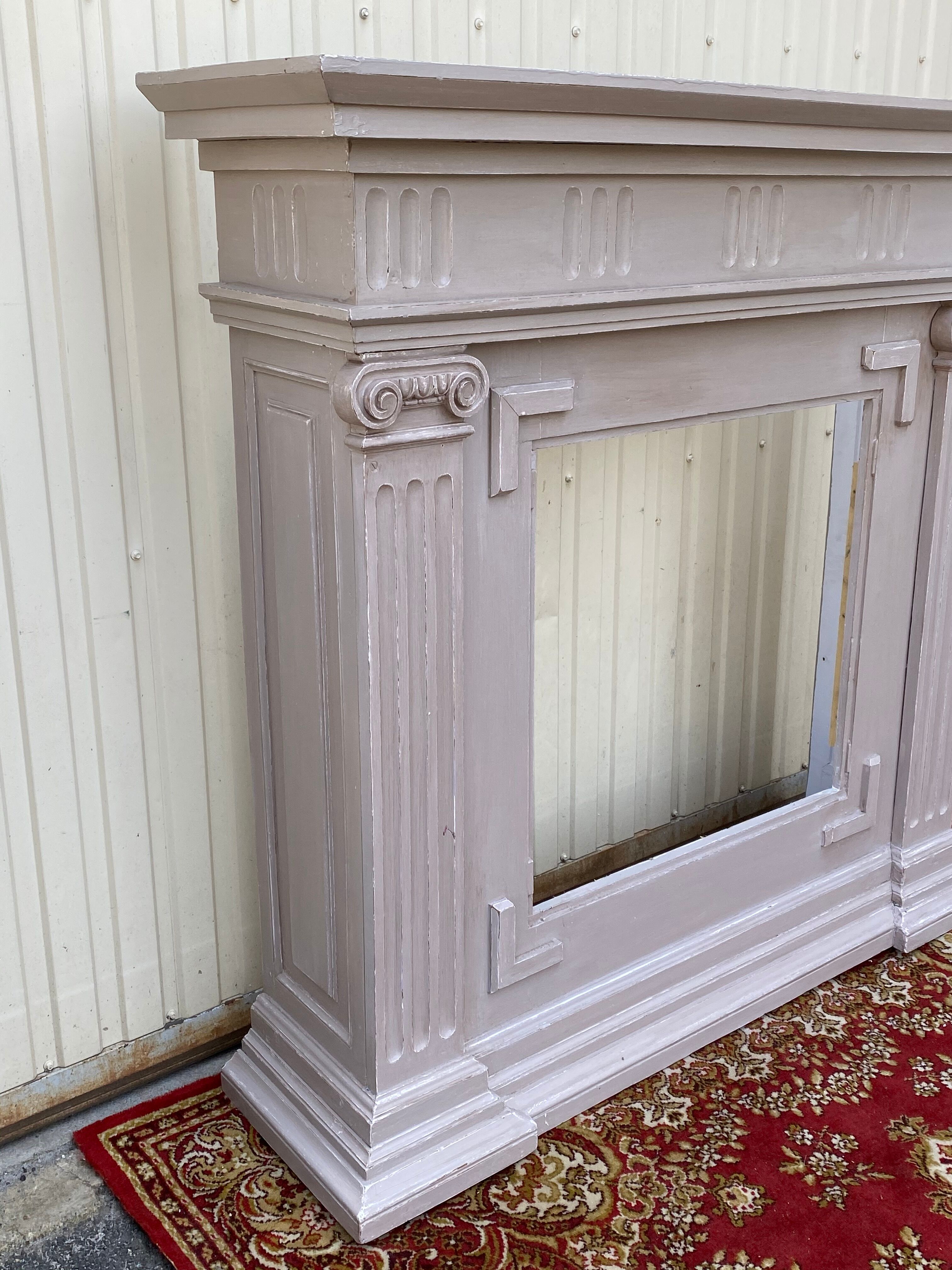 Wooden fireplace surroundings