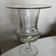 XXL neoclassical 19th-century medical vase in flat-cut crystal