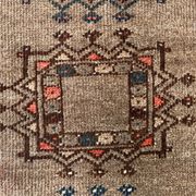 Vintage Afghan Turkoman village Rug 170x112 cm, Red, Black Tribal Medium
