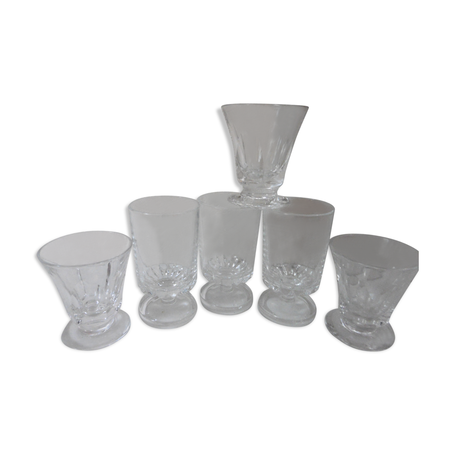 Set of 6 Crystal shot glasses