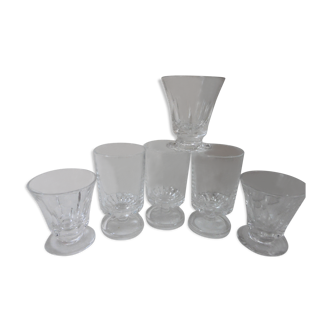 Set of 6 Crystal shot glasses