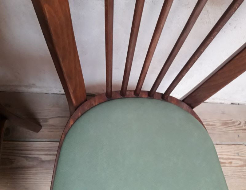 Pair of Baumann bistro chairs n°12