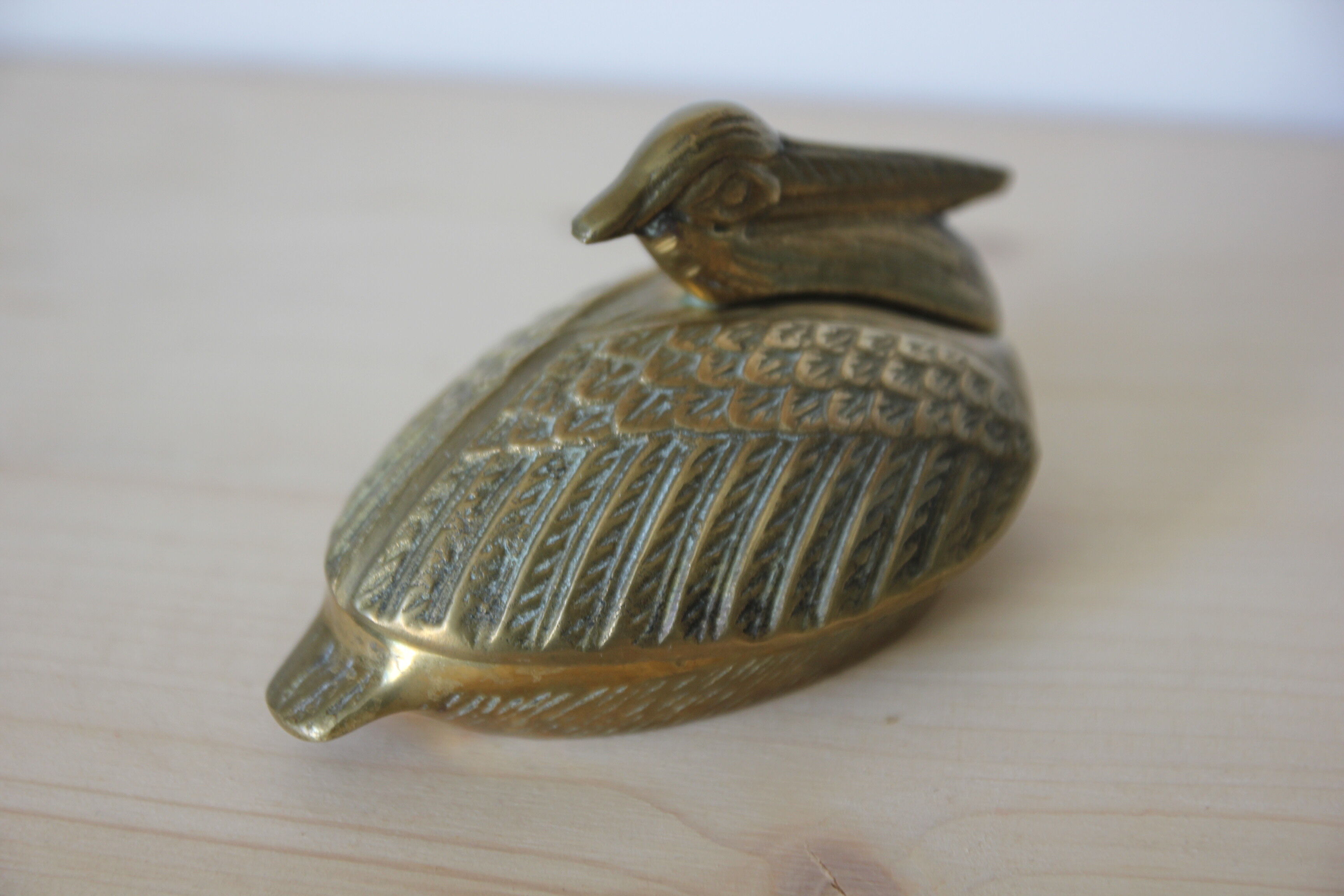 Brass pelican box