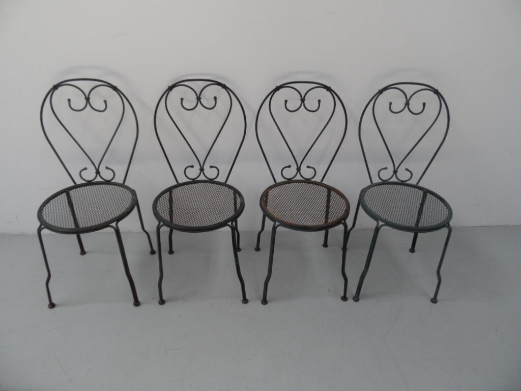 Vintage metal garden chairs