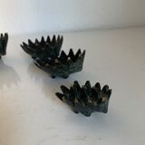 Vintage ashtrays 1950 hedgehogs by Walter Bosse for Hertha Baller