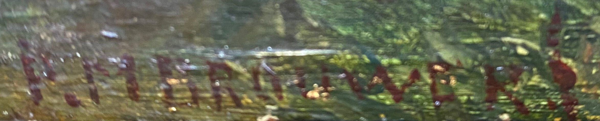 HSP painting "Pastoral with lambs" by Petrus Marius Brouwer (1819/1886)