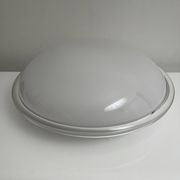Vintage opal glass ceiling light Saturne Leucos 1970 Italy Diameter 39