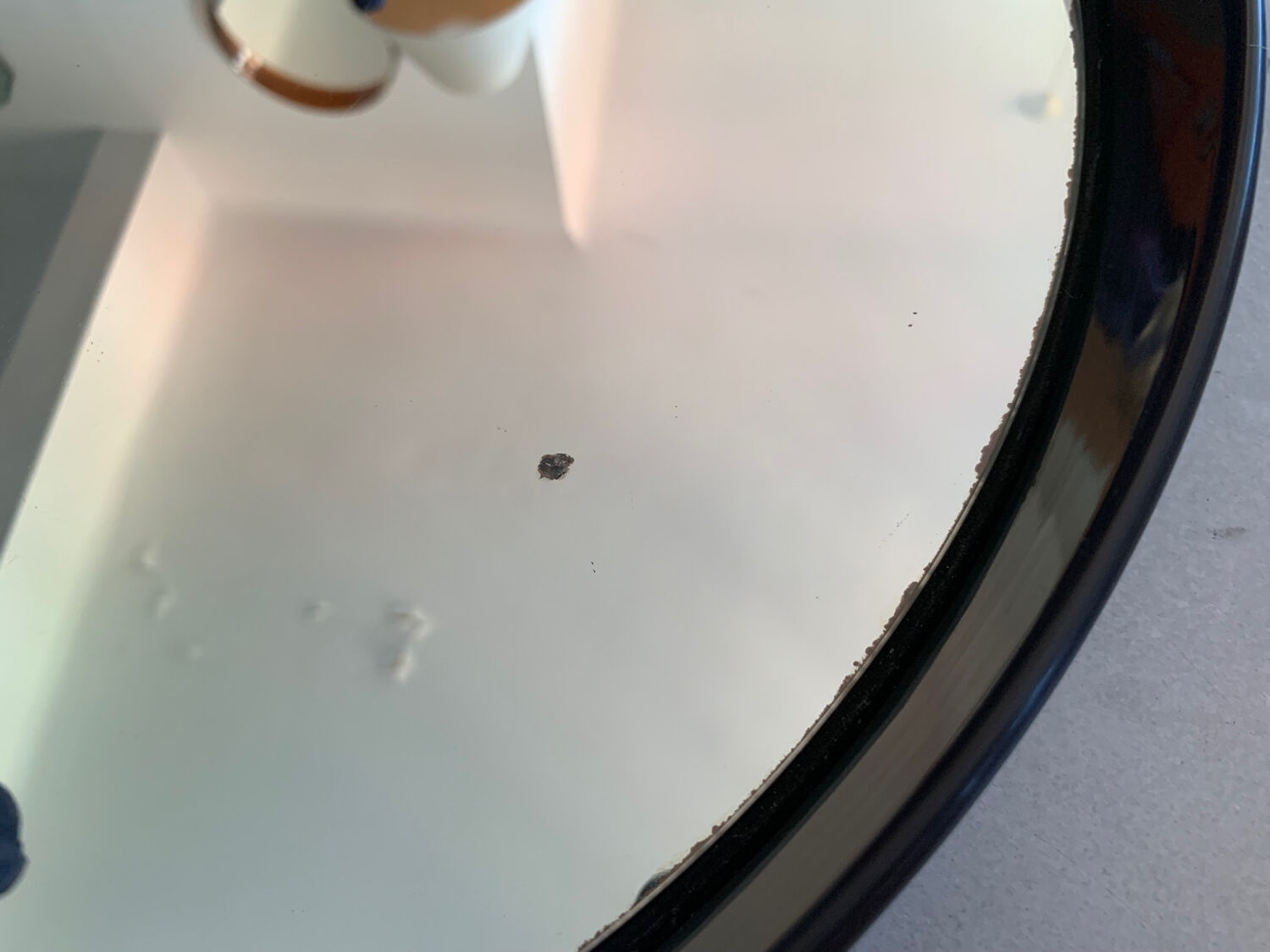 Vintage round mirror D51cm