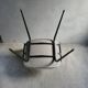 Skai armchair and black metal compass legs, 1960s