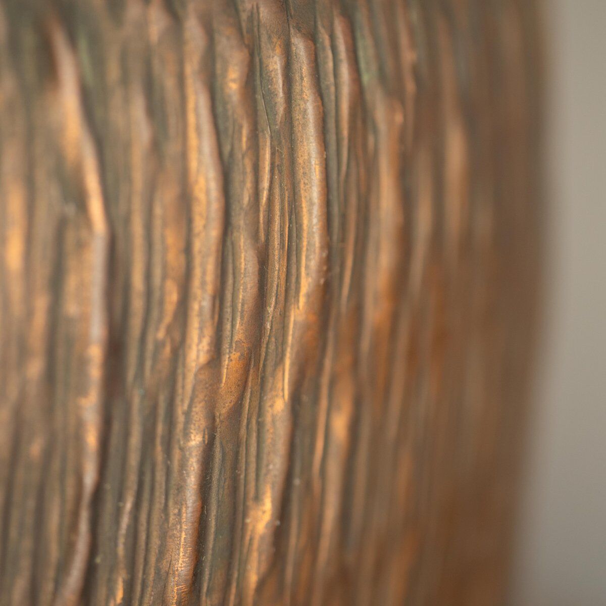 Vintage hammered copper umbrella stand, 1970s