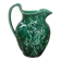 Vintage Wedgwood pitcher in green majolica - Vine and grape.