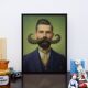 Old portrait - series "The Moustachioed Ones"