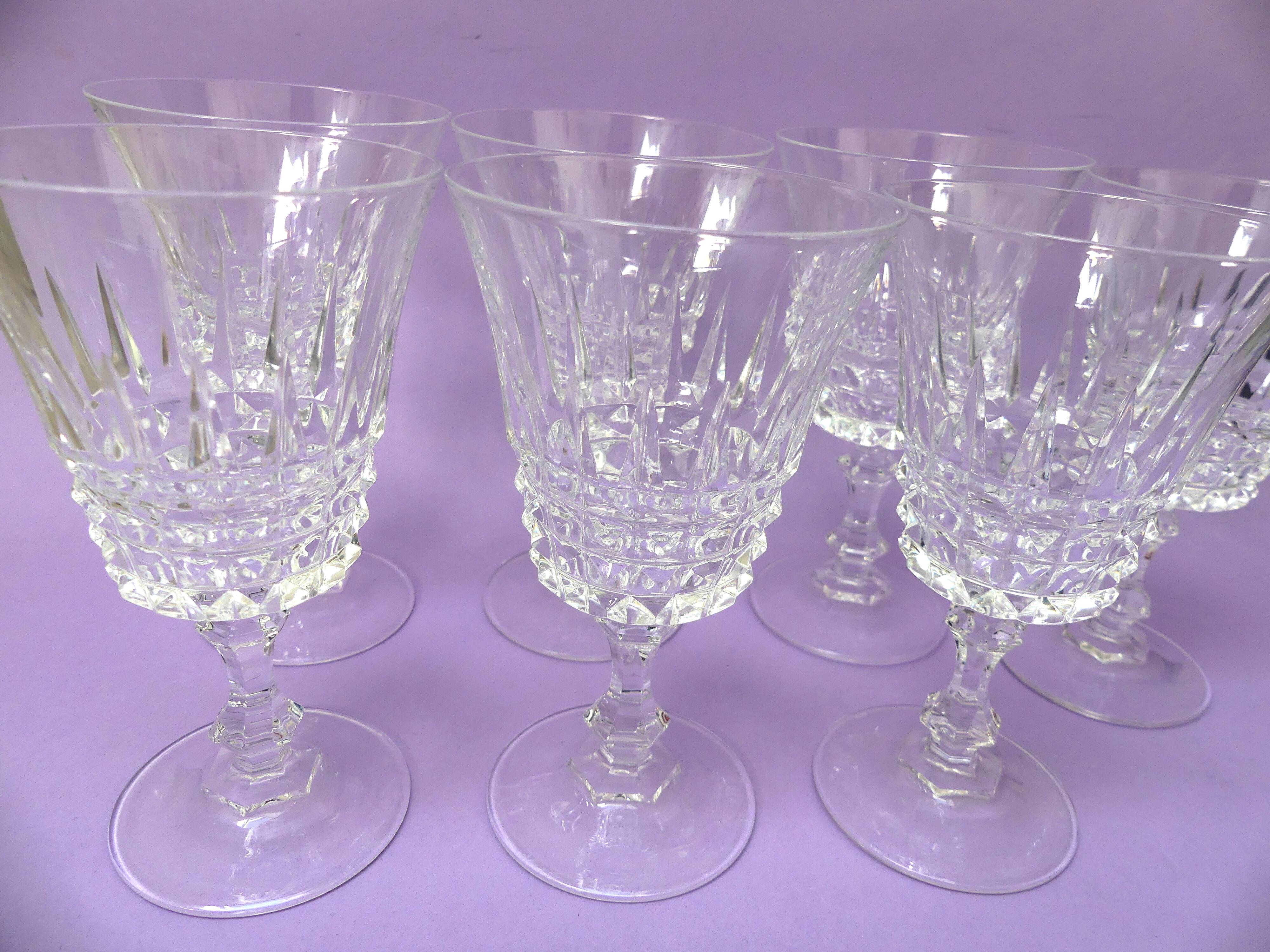 Cristal d'Arques red wine glasses