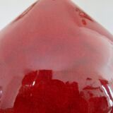 Red ceramic vase from the 60s