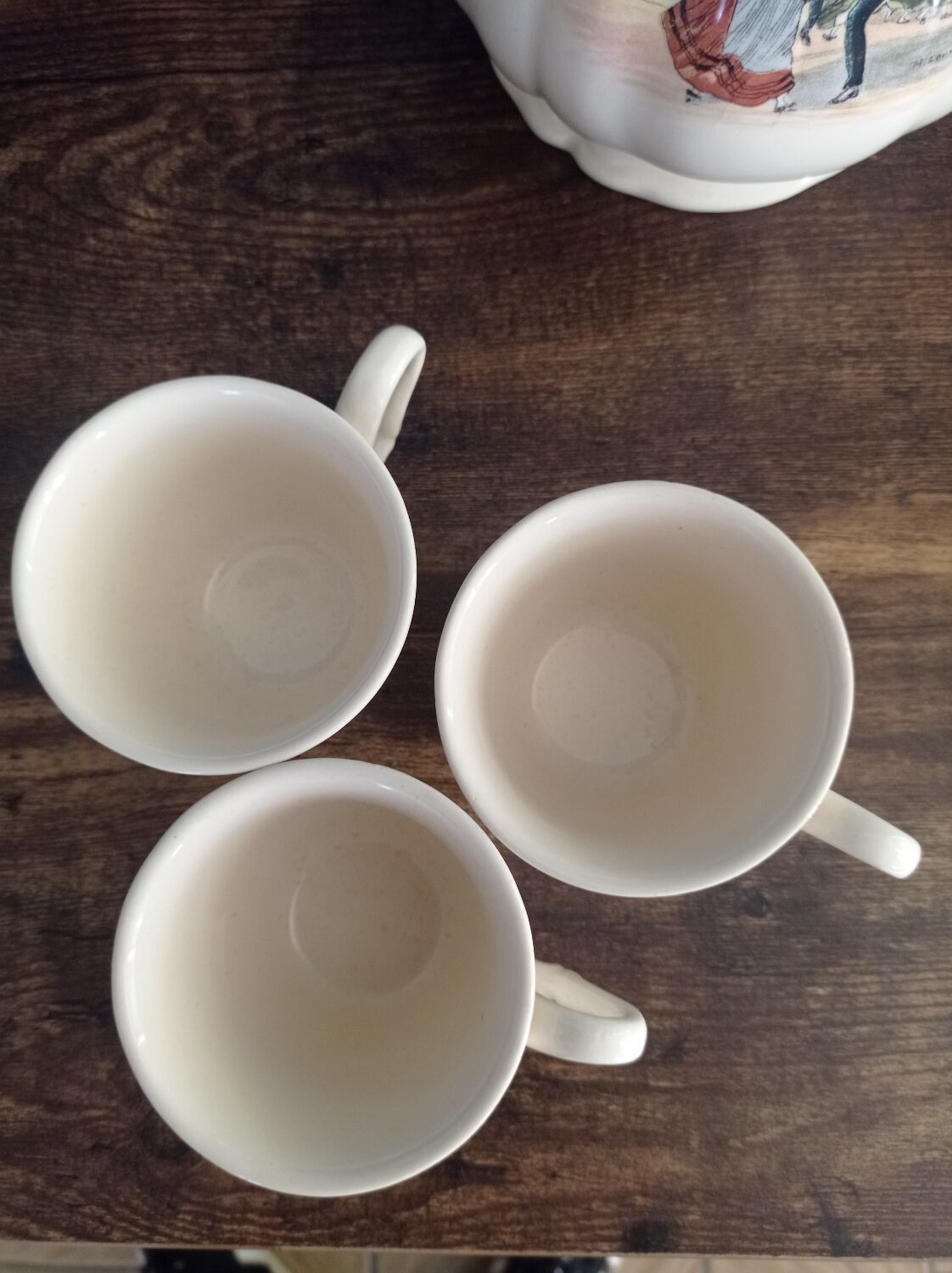Cafetière et tasses de Sarreguemines modèle Obernai