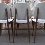 Six chaises Baumann modèle Pégase
