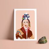 Illustration « Reines 02 » A4