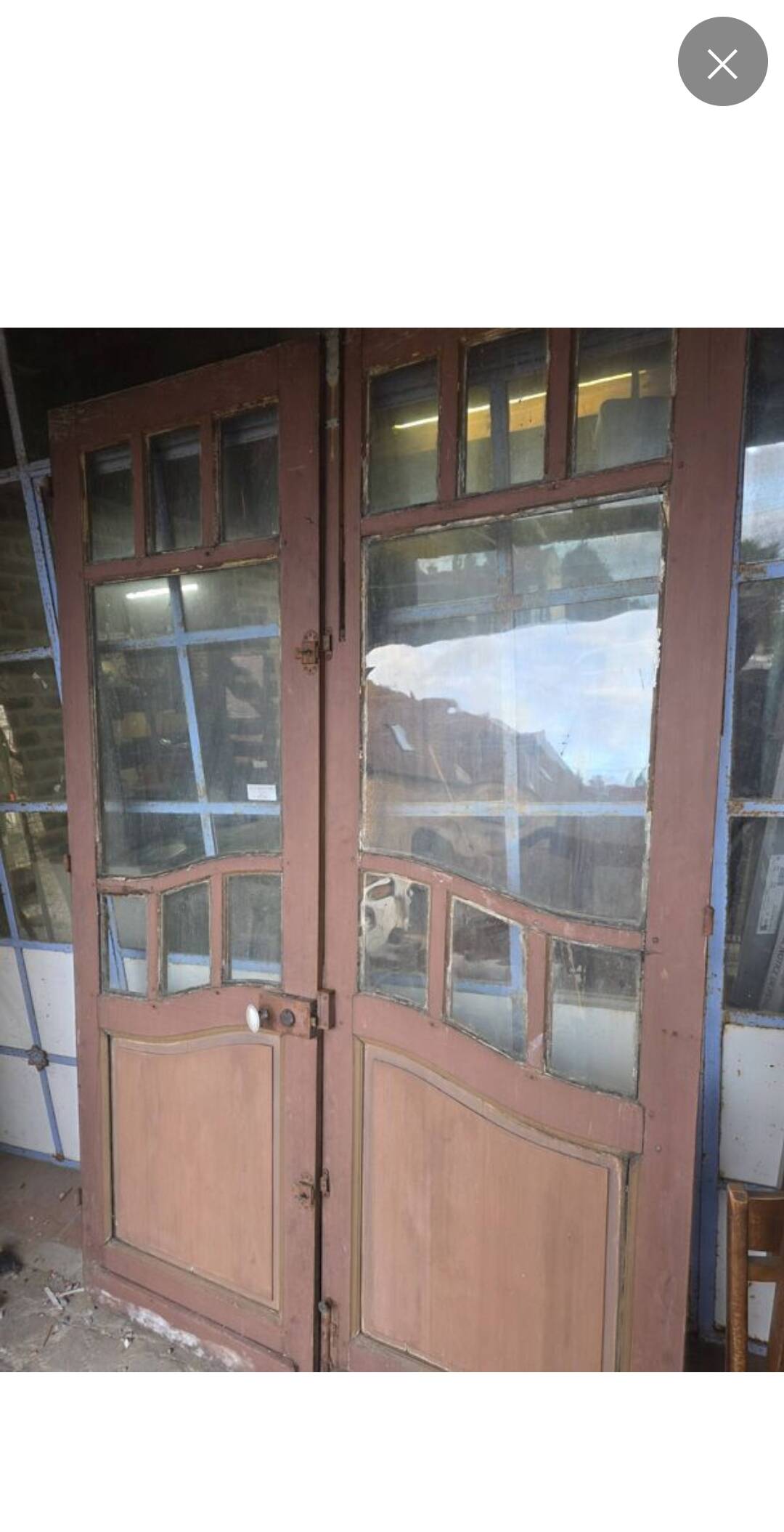 Pair of old Art Nouveau doors