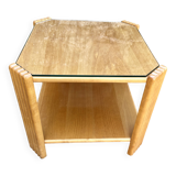 Coffee table, side table in beech, Maison Rosello