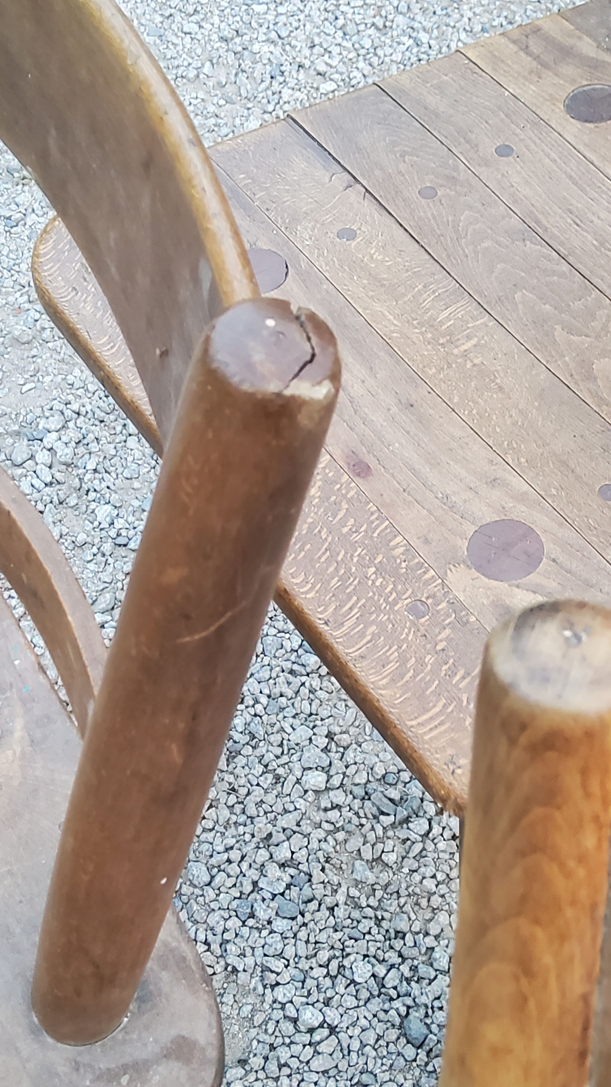 Set of 4 Scandinavian style beech chairs