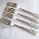 Silver metal forks, BB