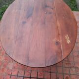 Table ovale 2 tiroirs