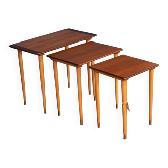 Tables gigognes par Torpe Mobelfabrikk, Norvège 1960