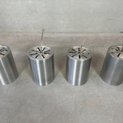 4x lampes de plafond en métal cylindriques vintage RAAK