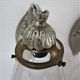 Pair of art deco glass and metal sconces 20/30