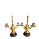Pair of gilded bronze candlesticks