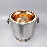1960s Stunning ice bucket in stainless steel by Aldo Tura for Macabo