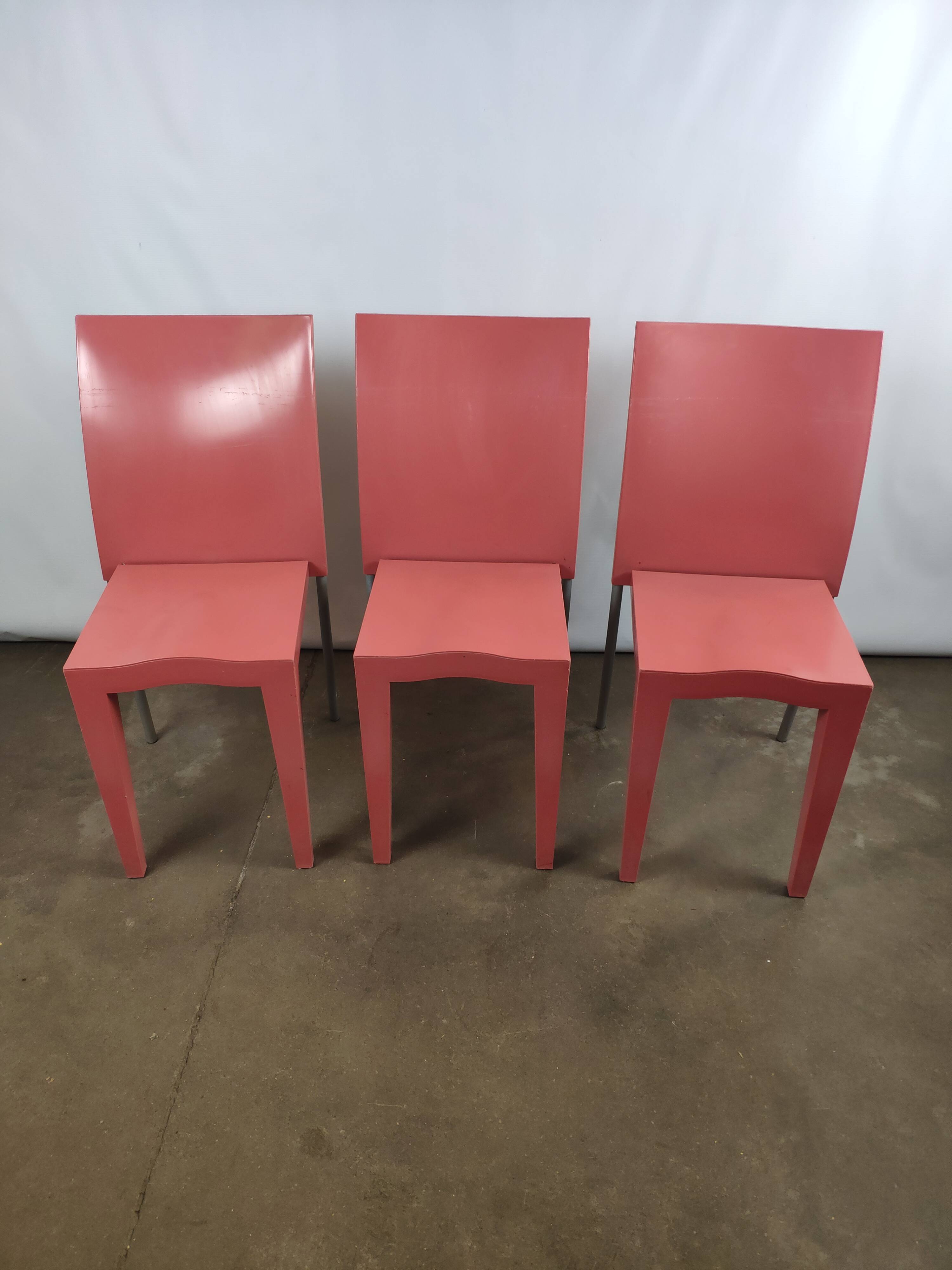 3 Starck chairs by Kartell
