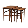 Set of teak nesting tables, Danish design, 70's