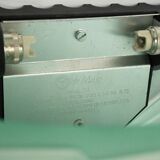 Set of six De Majo sconces in thick green murano glass. Italy 1980s