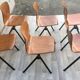 Ensemble de 6 chaises industrielles Galvanitas S30