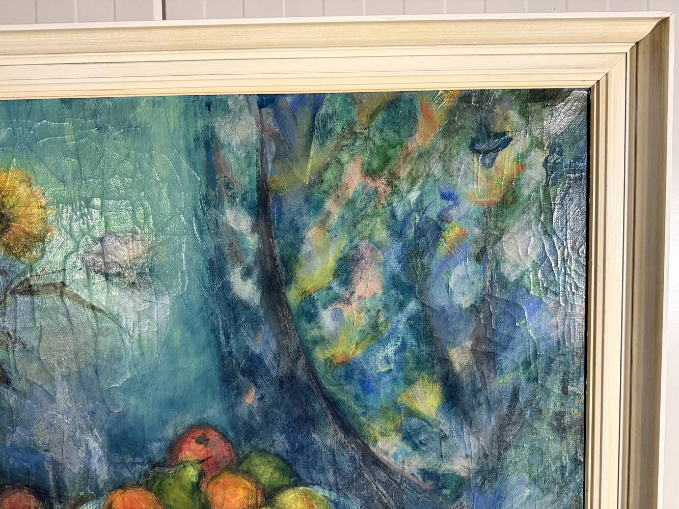 Large mid-century  still-life painting 1962