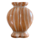 Large Chinese Qing (1644-1911) porcelain urn painted in faux-bois