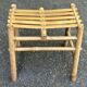 2 tabourets vintage en bambou et rotin des années 60 style riviera