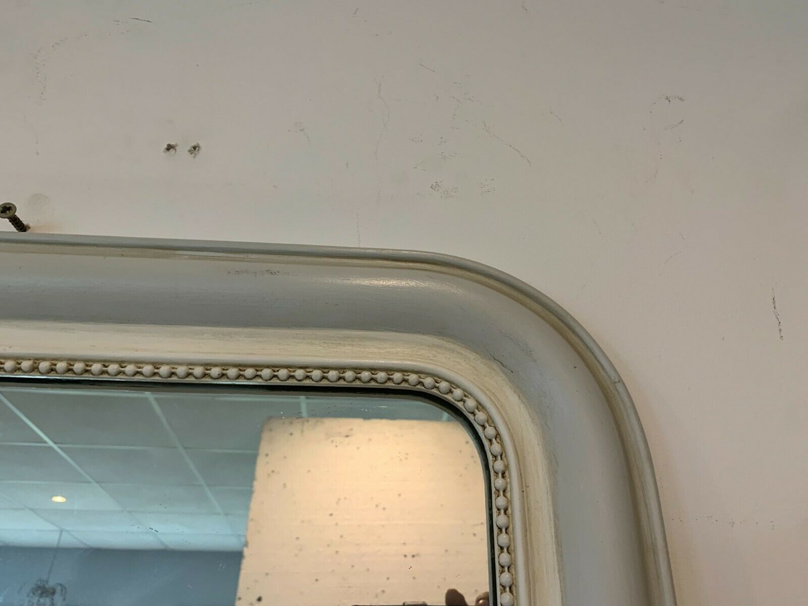 Mirror Louis Philippe patinated in gray XX century